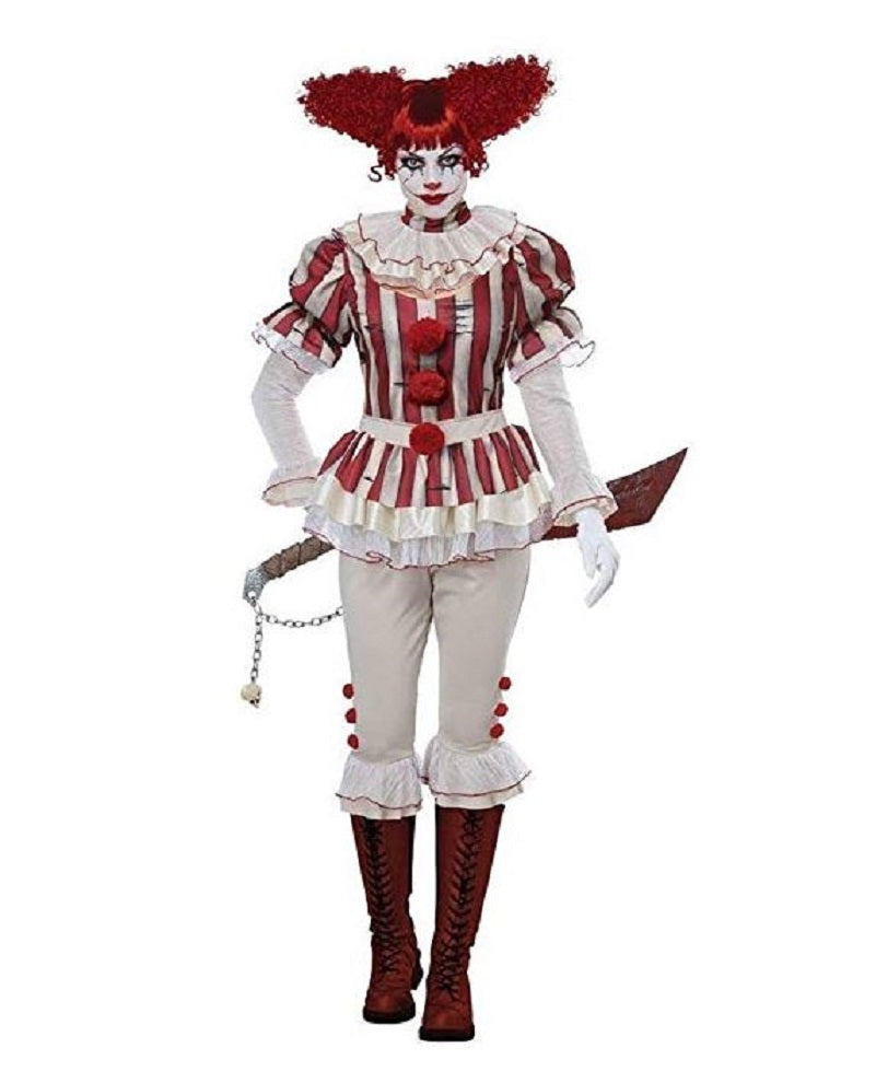 Sadistic Clown - Evil - IT Inspired - Costume - Women - 2 Sizes