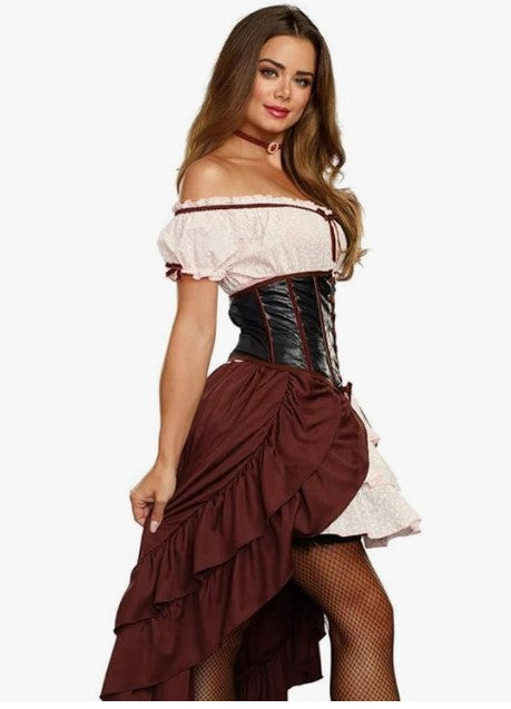 Saloon Girl - Cowgirl - Western - Costume - Adult - 3 Sizes