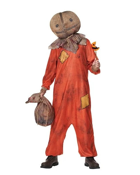 Sam - Trick 'r Treat - Burlap Look Jumpsuit - Costume - Adult - 3 Sizes