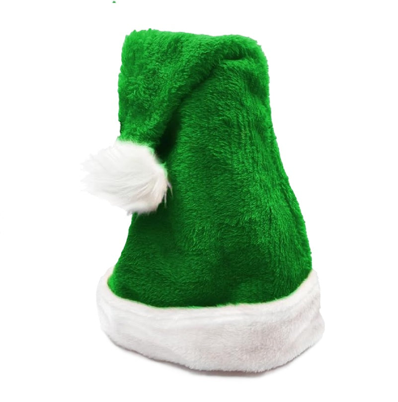 Santa Elf Hat - Plush - Christmas - Holiday - Costume Accessory - 3 Colors