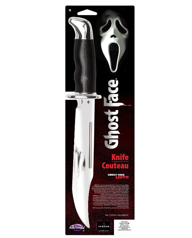 Ghostface Bowie Knife - Scream - Licensed - Costume Accessory - Adult ...