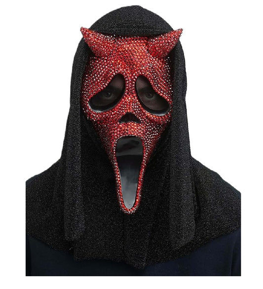 Scream Devil Bling Ghostface® Mask - Costume Accessory - One Size