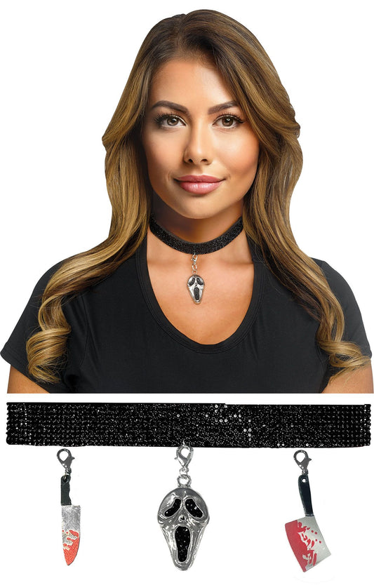 Ghostface Choker Set - Scream - Officially Licensed Accessories