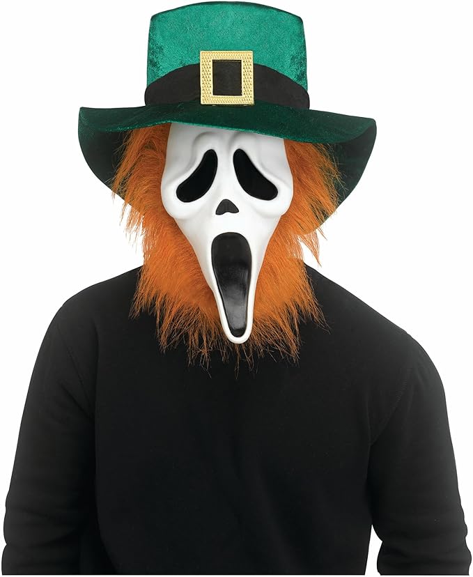 Leprechaun Ghostface® Mask - Scream - Licensed Costume Accessory - One Size