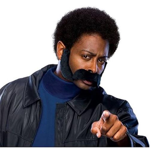 Black Character Sideburns & Mustache Set - Cosplay - Costume Accessories