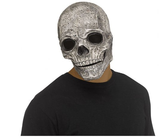 Skull Mask - Latex - Mouth Moving - Costume Accessory - Adult - 2 Colors