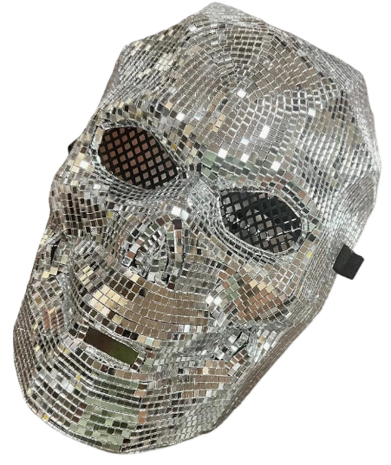 Skull Mask - Mirror Glass - Disco - Costume Accessory - Adult - 2 Colors