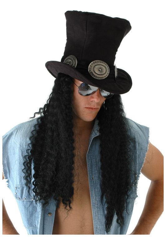 Slash Hat - Rock Star - Guitar Superstar - Costume Accessory - One Size