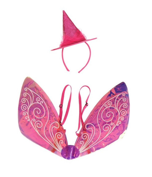 Disney Flora Hat & Wings Kit - Pink - Sleeping Beauty - Costume Accessories