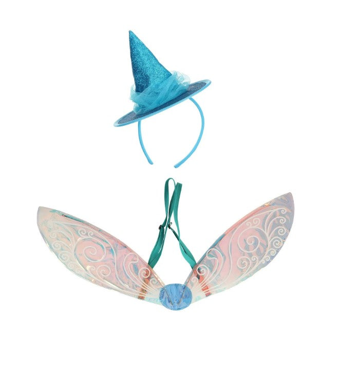 Disney Merryweather Hat & Wings - Blue - Sleeping Beauty - Costume Accessories