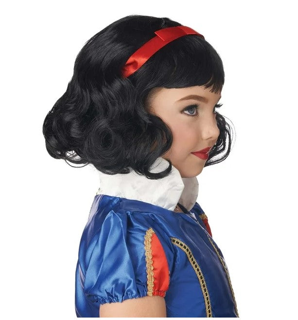 Snow White Wig Princess Costume Accessory Child Size