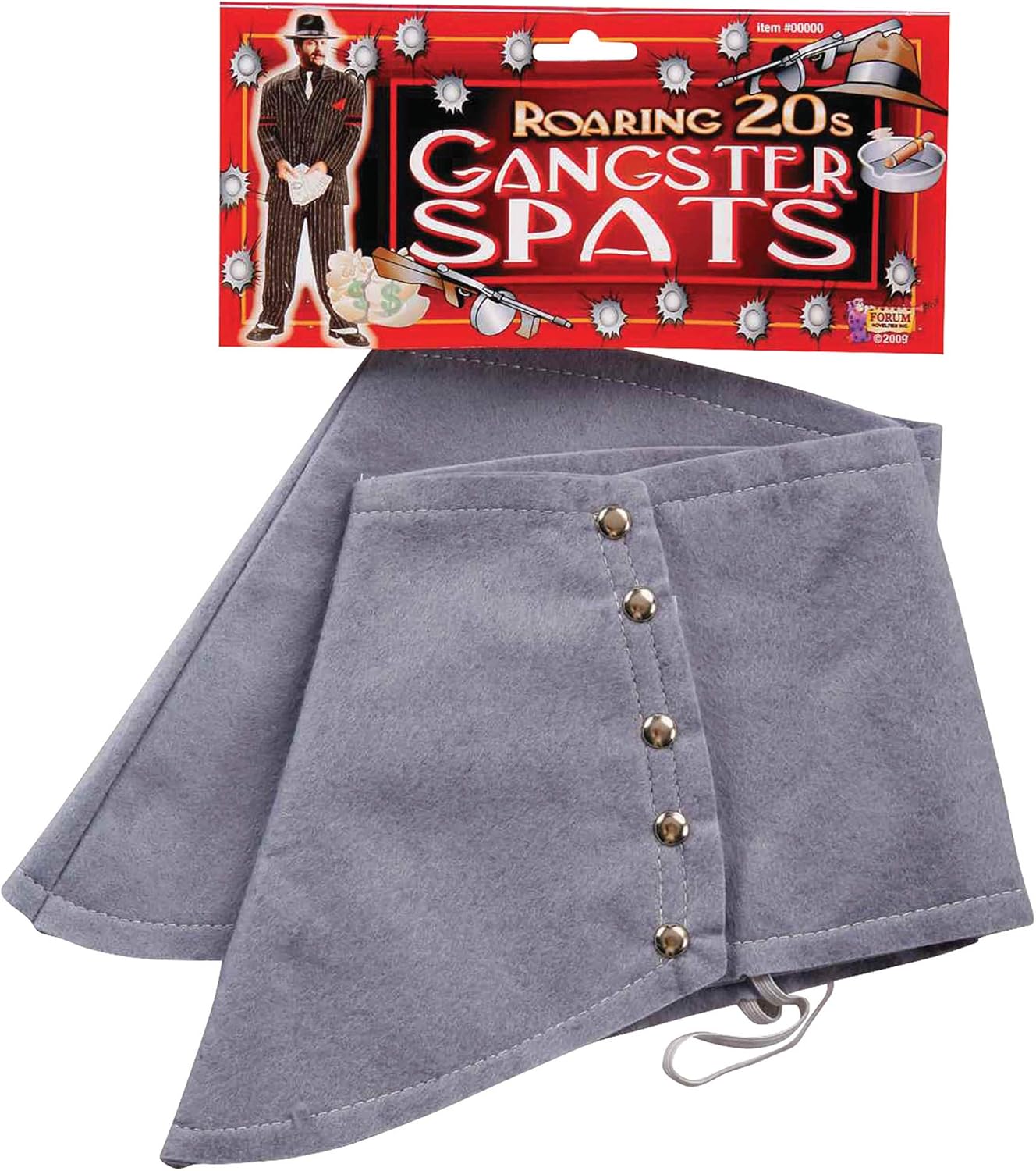 Fabric Spats - 20's - Shoe Covers - White | Blue | Gray - Costume Accessories