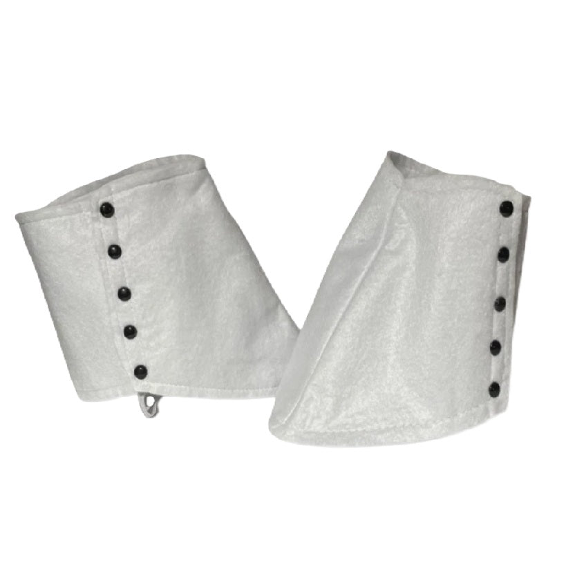 Fabric Spats - 20's - Shoe Covers - White | Blue | Gray - Costume Accessories