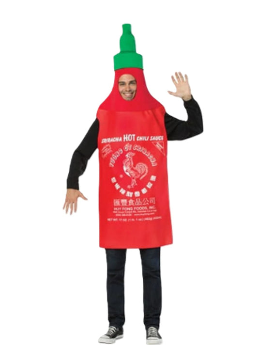 Sriracha Hot Sauce Bottle - Tunic - Food - Unisex Costume - One Size
