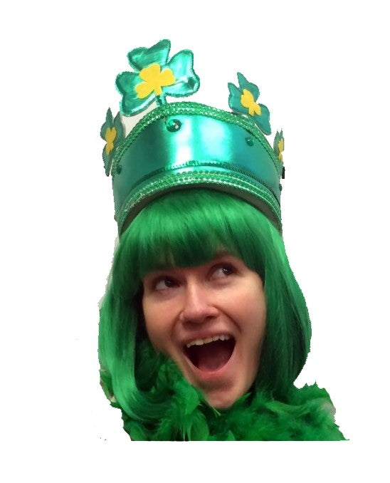 St Patrick's Day Tiara - Crown - Green - Costume Accessory - Adult Teen