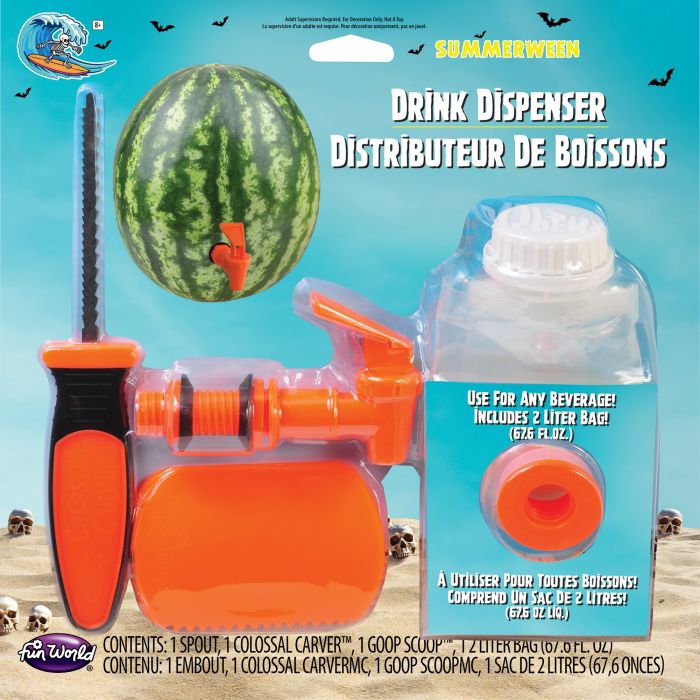 Summerween Drink Dispenser - Decor - Summer Fun - Halloween