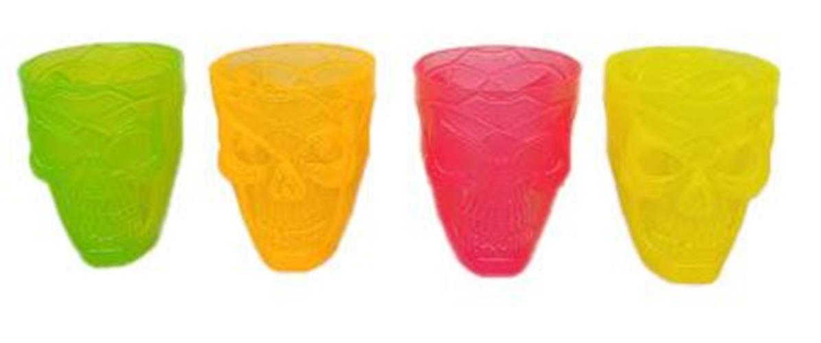 Summerween Skull Shot Glasses - Decor - Summer Fun - Halloween