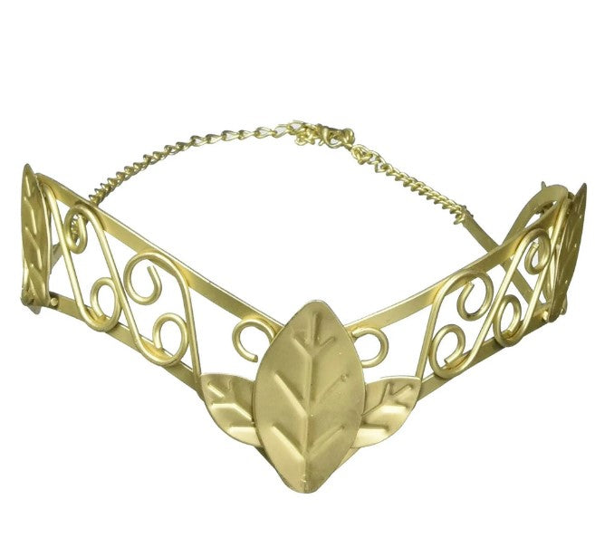 Roman Goddess Tiara Circlet - Leaf - Gold - Costume Accessories - One Size