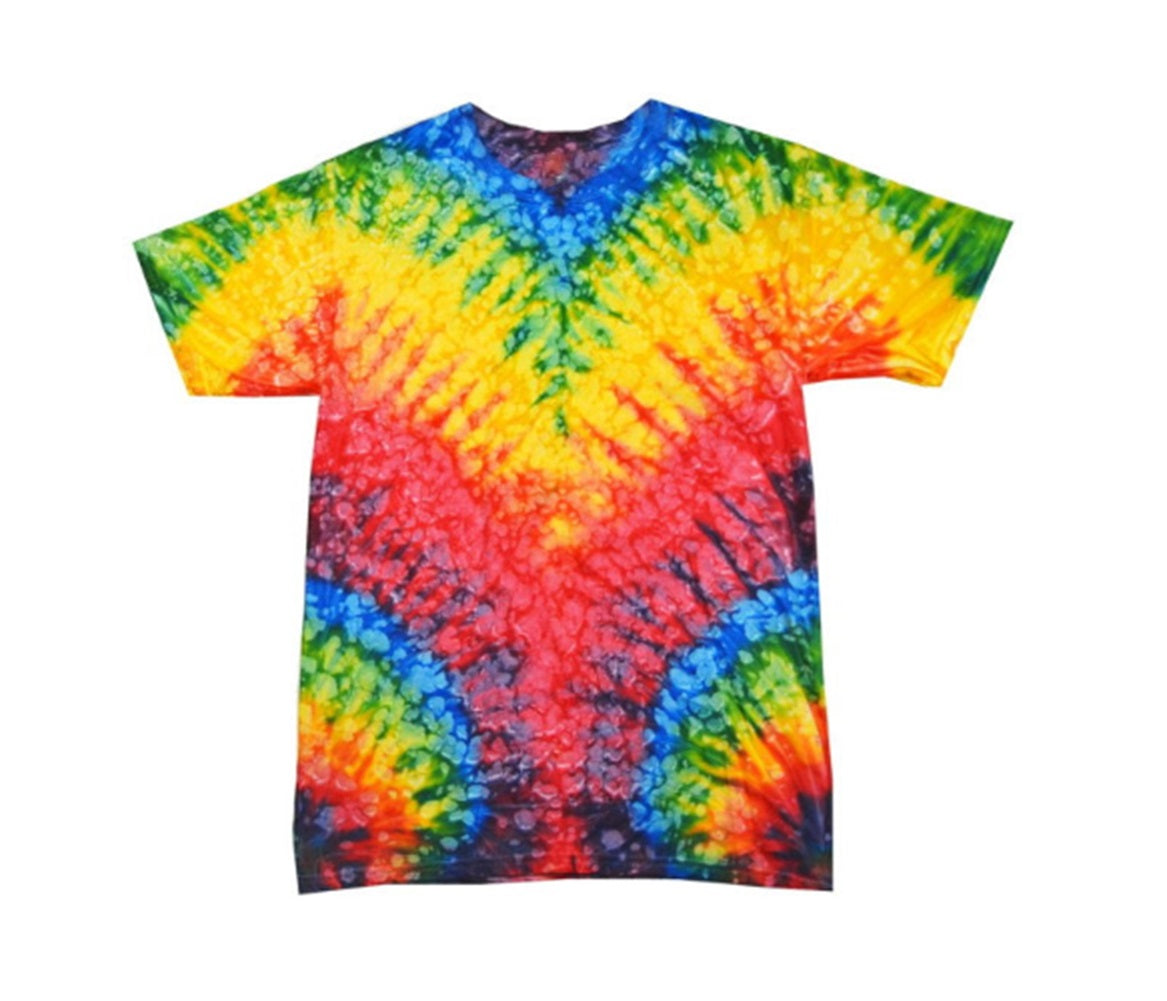 Hippie Tie Dye T-Shirt - 60's 70's - Costume - Men - 2 Sizes