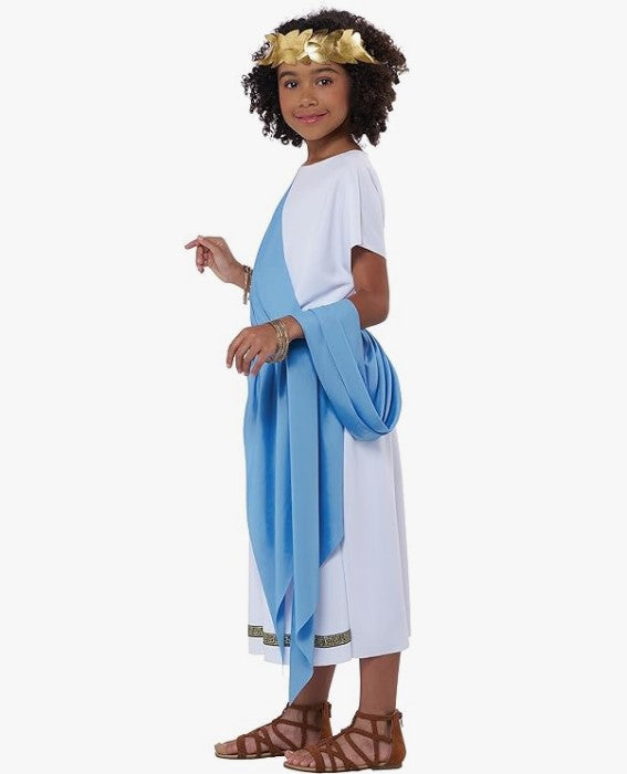 Childrens fashion roman toga costume