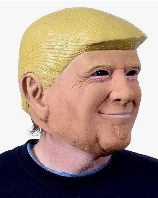 Former President Trump Mask - Latex - Politician - Deluxe Costume Accessory