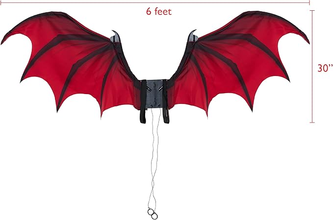 Vampire Demon Devil Wings - Red/Black - Cosplay Costume Accessories - One Size
