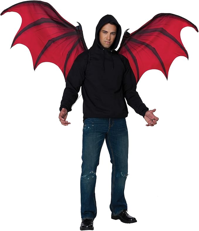 Vampire Demon Devil Wings - Red/Black - Cosplay Costume Accessories - One Size