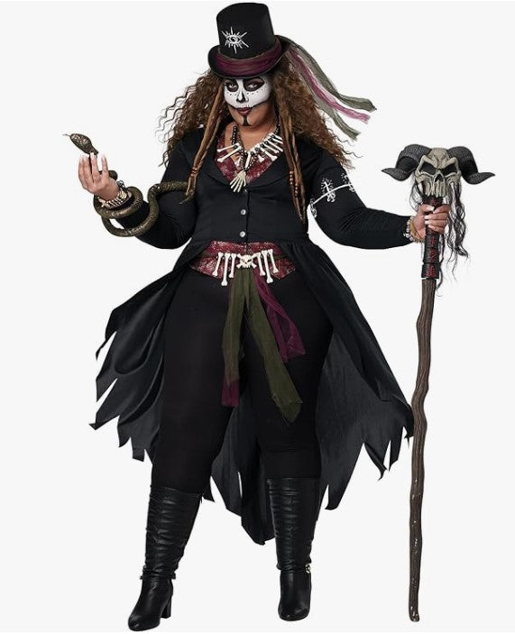 Voodoo Magic Queen - Costume - Women - Plus - 2 Sizes