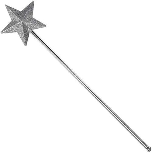 Molded Star Wand - Glitter - Fairy - Angel - Costume Accessory Prop - 2 Colors