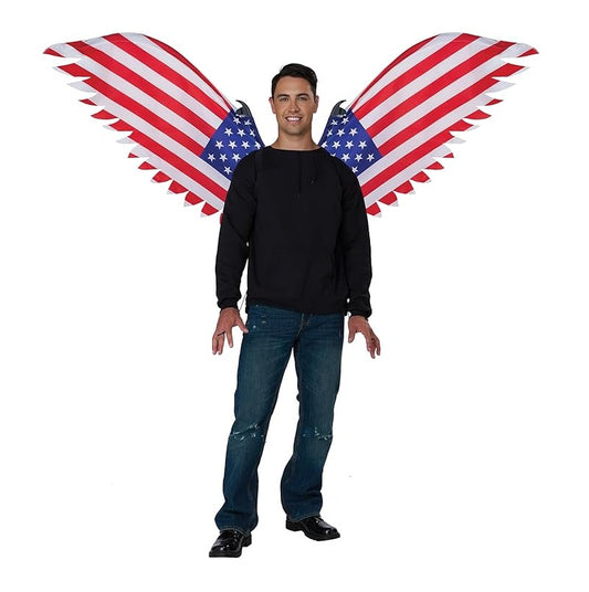 Articulating Patriotic Wings - Red/White/Blue - Cosplay Costume Accessories