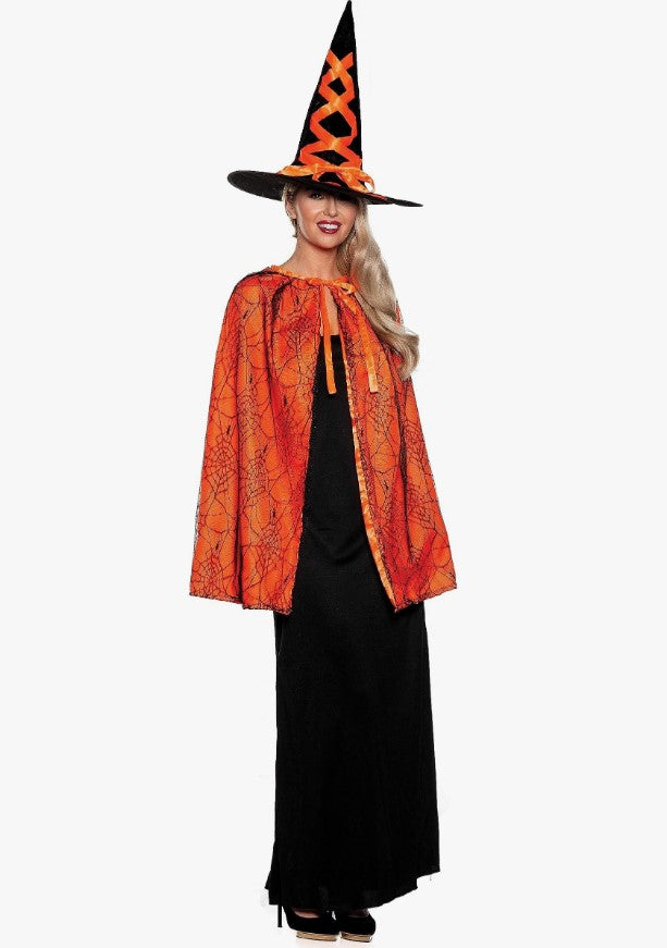 Witch Cape & Hat Set - Reversible - Costume - Adult Standard - 2 Colors