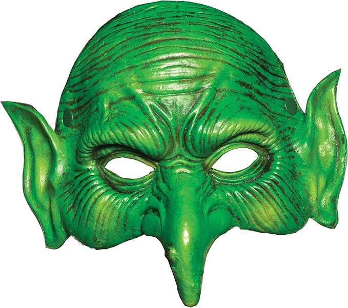 Witch Goblin Half Mask - Foam Latex - Costume Accessory - One Size