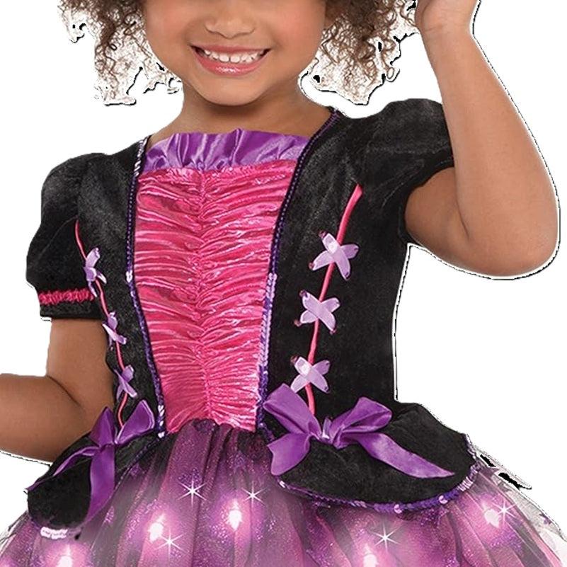 Light Up Sparkle Witch - Fairy - Princess - Costume - Child - 3 Sizes