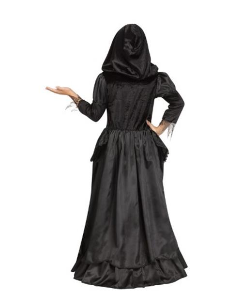 Vestido con capucha Wicked Queen - Negro - Bruja - Disfraz - Niñas - 3 Tallas