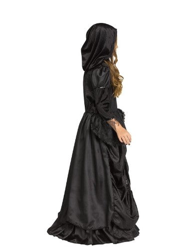 Vestido con capucha Wicked Queen - Negro - Bruja - Disfraz - Niñas - 3 Tallas