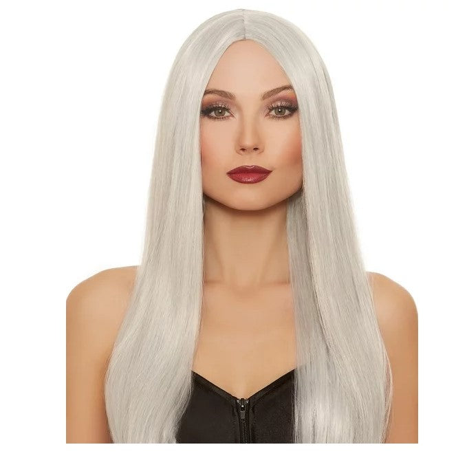 Witch Wig - Vampire - Ghost - Gray/White Mix - Costume Accessory - Adult Teen