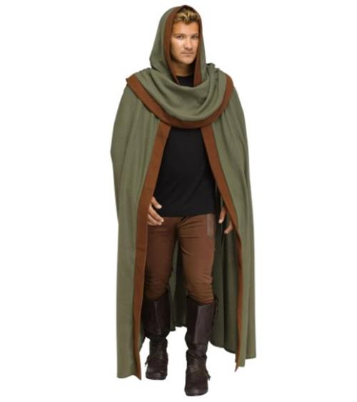 Woodland Warrior Cloak - Robin Hood - Medieval - Costume - Adult