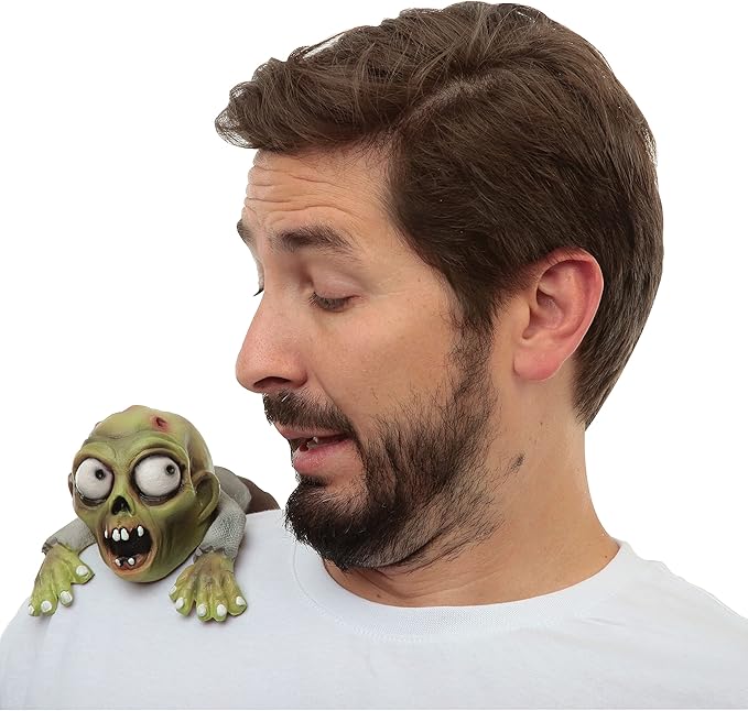 Zombie Shoulder Buddy - Monster - Green - Costume Accessory Prop