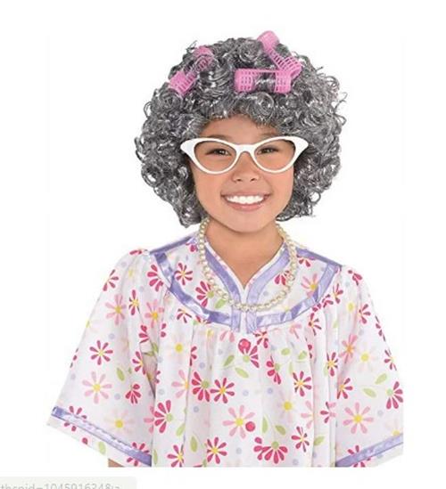 100 Days Grandma Set - School - Elderly - Costume Accessory - Child