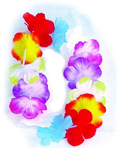 Hawaiian Flower Headband - Polynesian - Luau - Rainbow - Costume Accessory