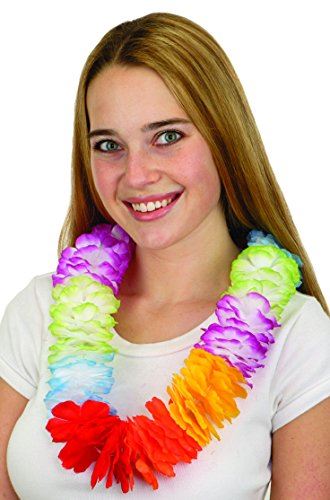 Jumbo Regenbogen Lei - Hawaiianisch - Polynesisch - Pride - Kostümzubehör