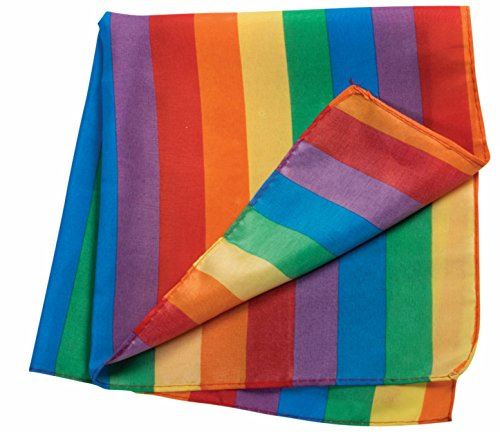 Regenbogen-Bandana – Streifen – Pride – Leicht – Kostümaccessoire