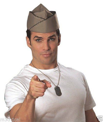 Military Hat - 1940's - WWII - Costume Accessory - Larger Child - Teen