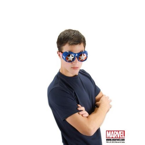 Captain America-Schutzbrille – Kostümzubehör – Marvel Avengers – Erwachsener Teenager