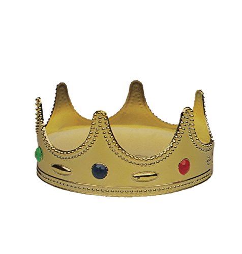 Crown - Faux Jewels - King - Queen - Plastic - Costume Accessory - Child Size