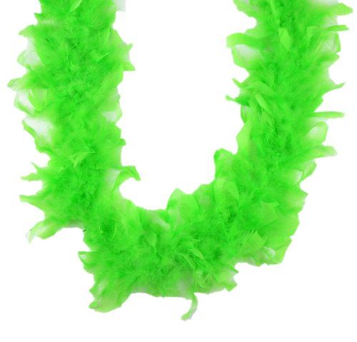 Boa - Chandelle Feather - Lime 70 gm - 1920's 1980's Prom - Costume Accessory