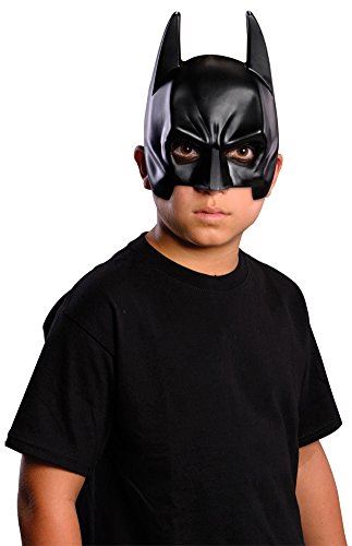 Batman 1/2 Mask - Plastic - Black - Costume Accessory - Child Size