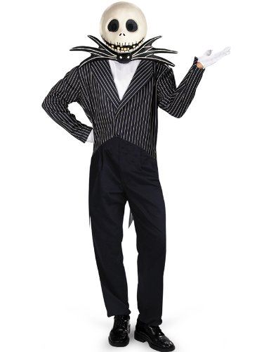 Jack Skellington - Nightmare Before Christmas - Deluxe Costume - Adult 42-46