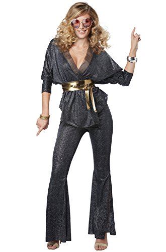 Disco Dazzler - 1970's - Black/Gold - Costume - Adult - 5 Sizes