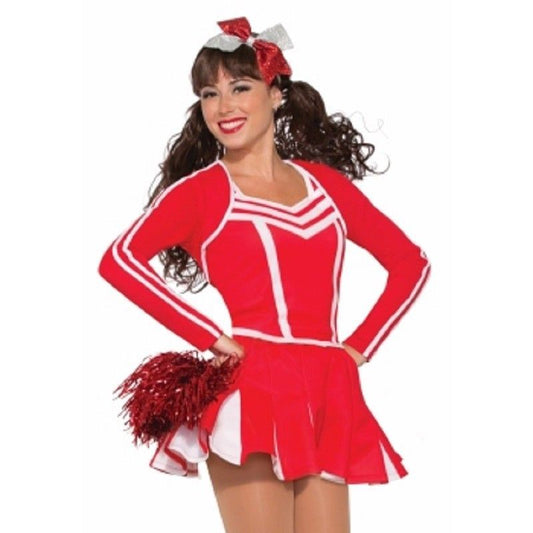 Falda de porrista - Plisada - Borde blanco - Adulto - Rojo o Azul